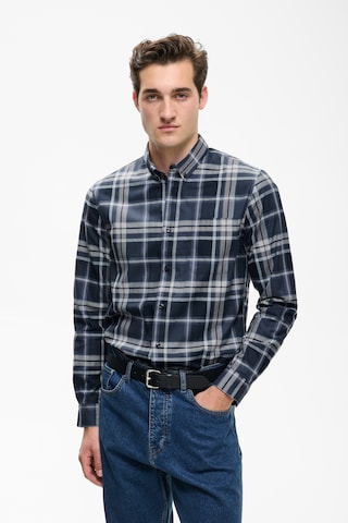 Coupe regular Chemise 'MATrostol' Matinique en bleu : devant