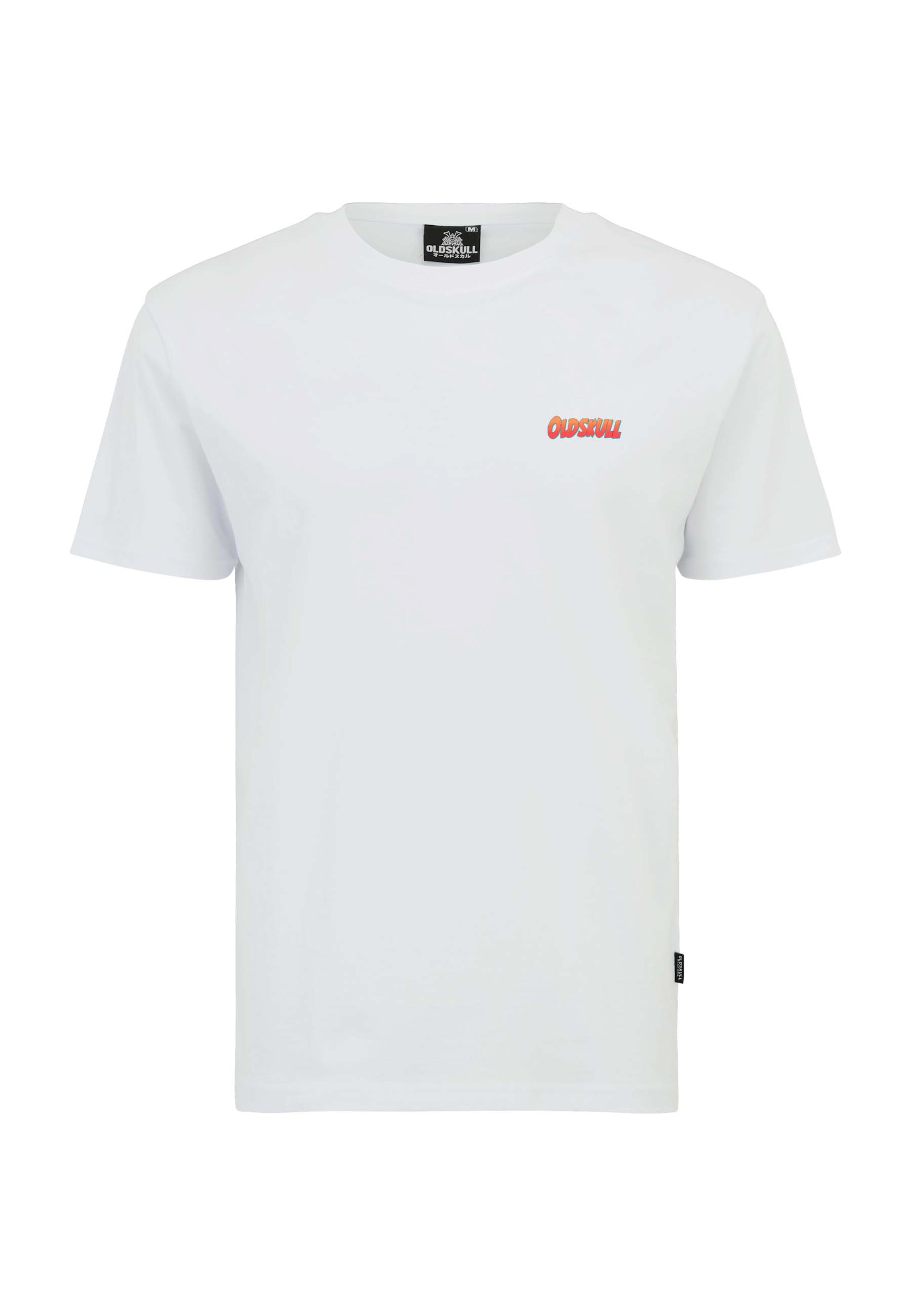 Oldskull Shirt 'Retro Pixel Lady' in White