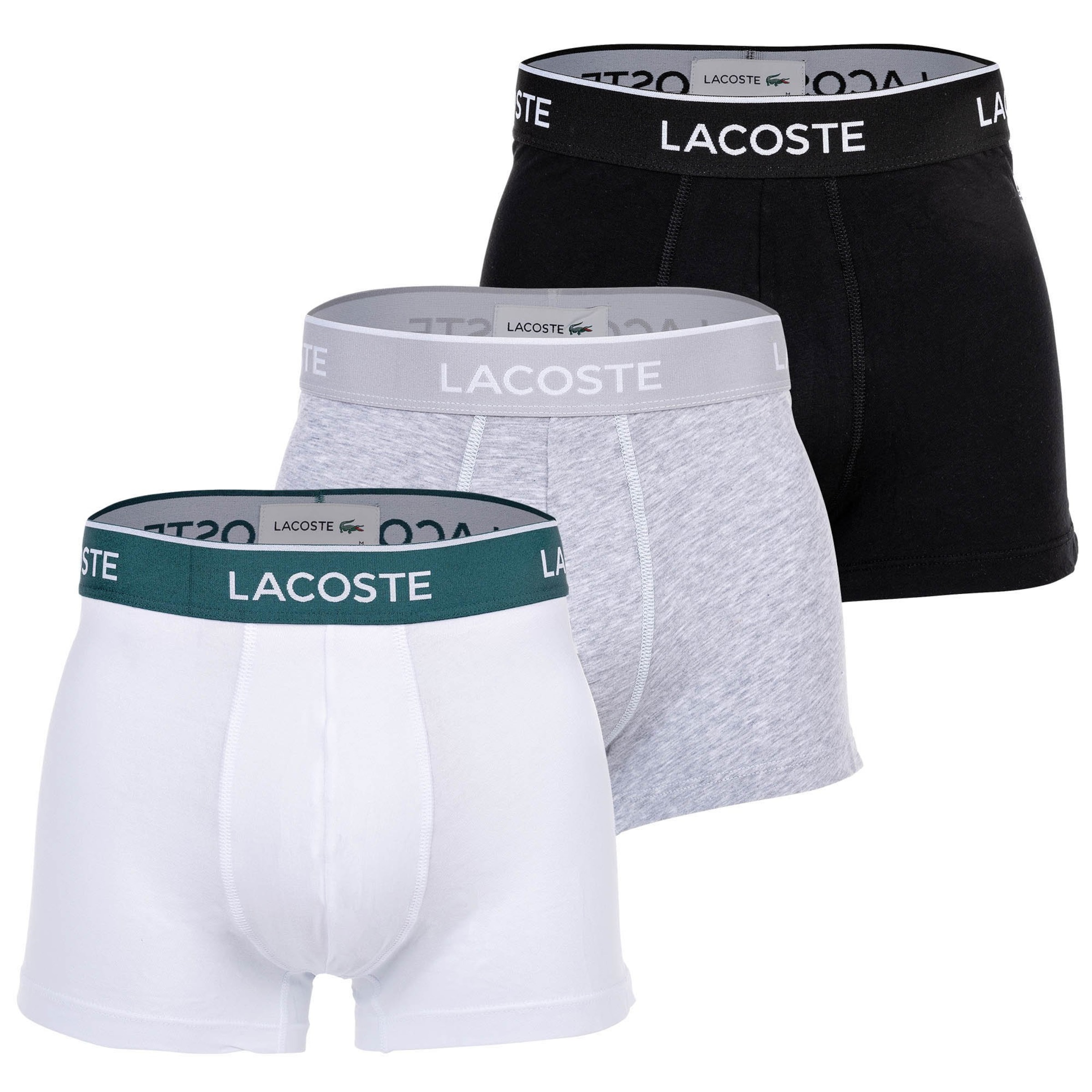 LACOSTE - Calzoncillo boxer en gris: frente