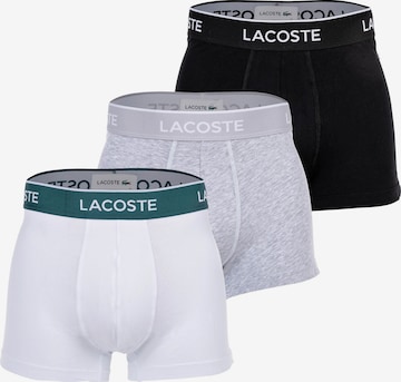 Boxers LACOSTE en gris : devant