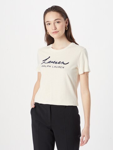 Lauren Ralph Lauren T-Shirt 'KATLIN' in Beige: predná strana