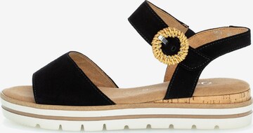 GABOR Strap Sandals in Black