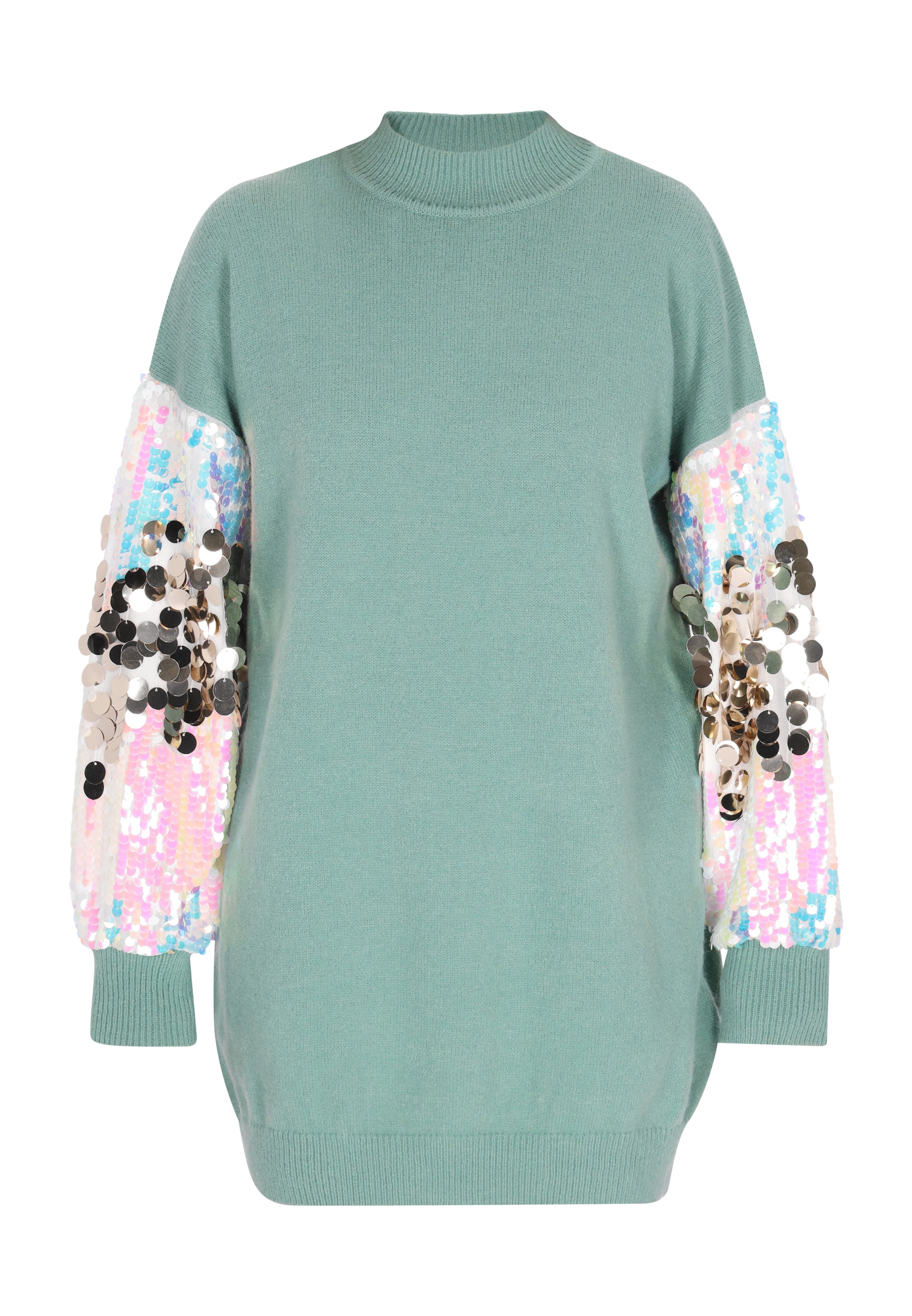 IZIA Sukienka z dzianiny w kolorze niebieski: przód