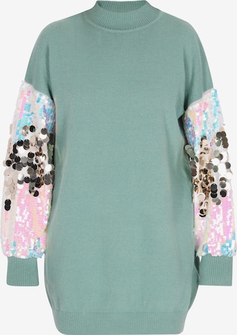 Abito in maglia di IZIA in blu: frontale