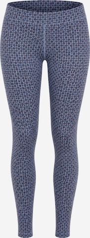 Leela COTTON Skinny Leggings 'Damen Bio-Baumwoll Leggings' in Blau: Vorderseite