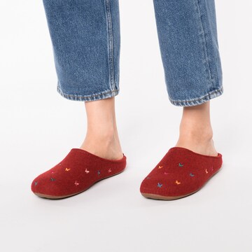 HAFLINGER Slipper 'Farfalline' in Red