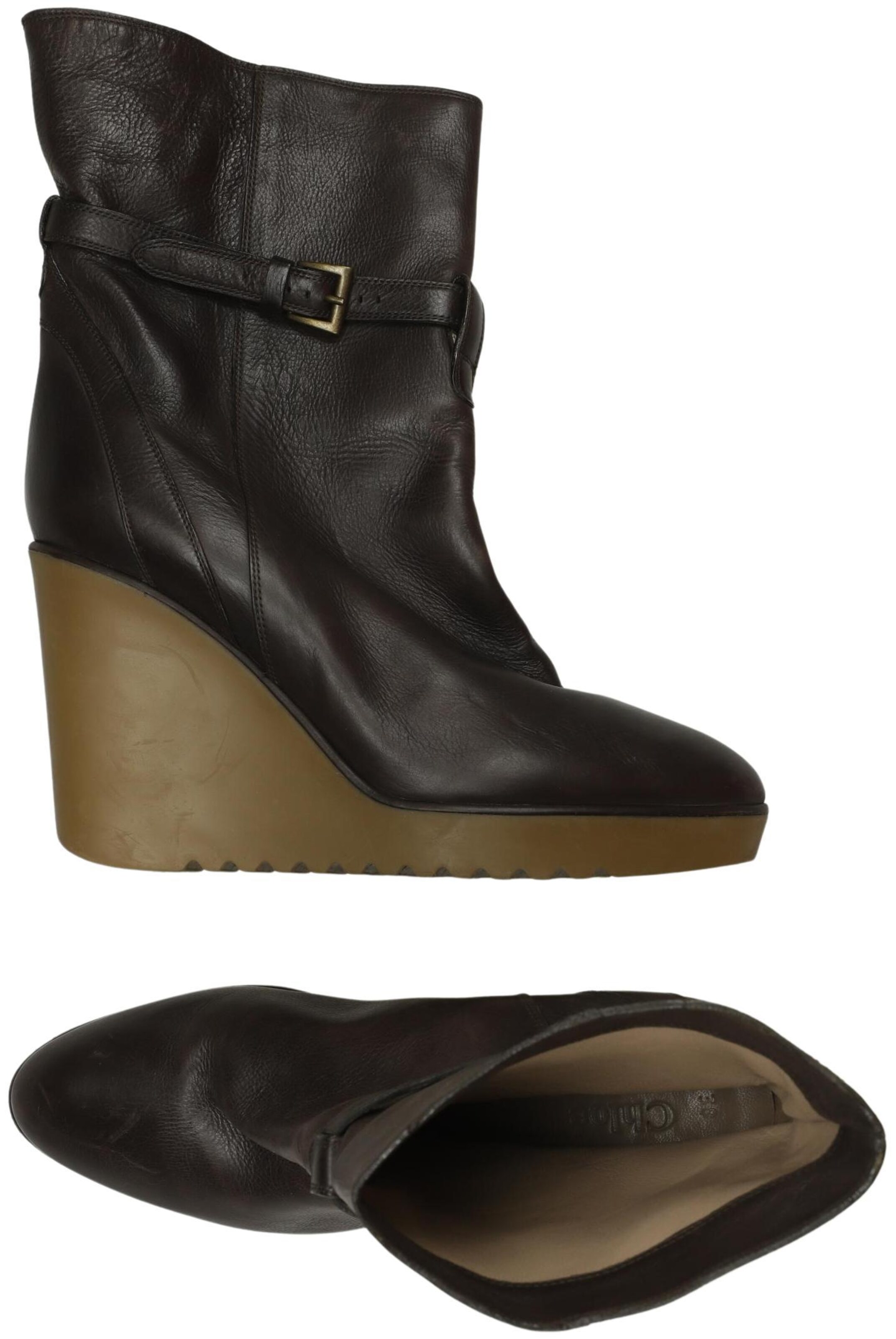 Chloé Dress Boots in 38 in Brown: front