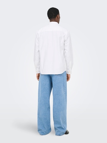 Only & Sons Regular fit Overhemd 'ONSOxford' in Wit