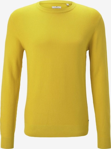 TOM TAILOR Sweater in Yellow: front