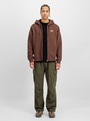 ALPHA INDUSTRIES Sweatshirt in Brown