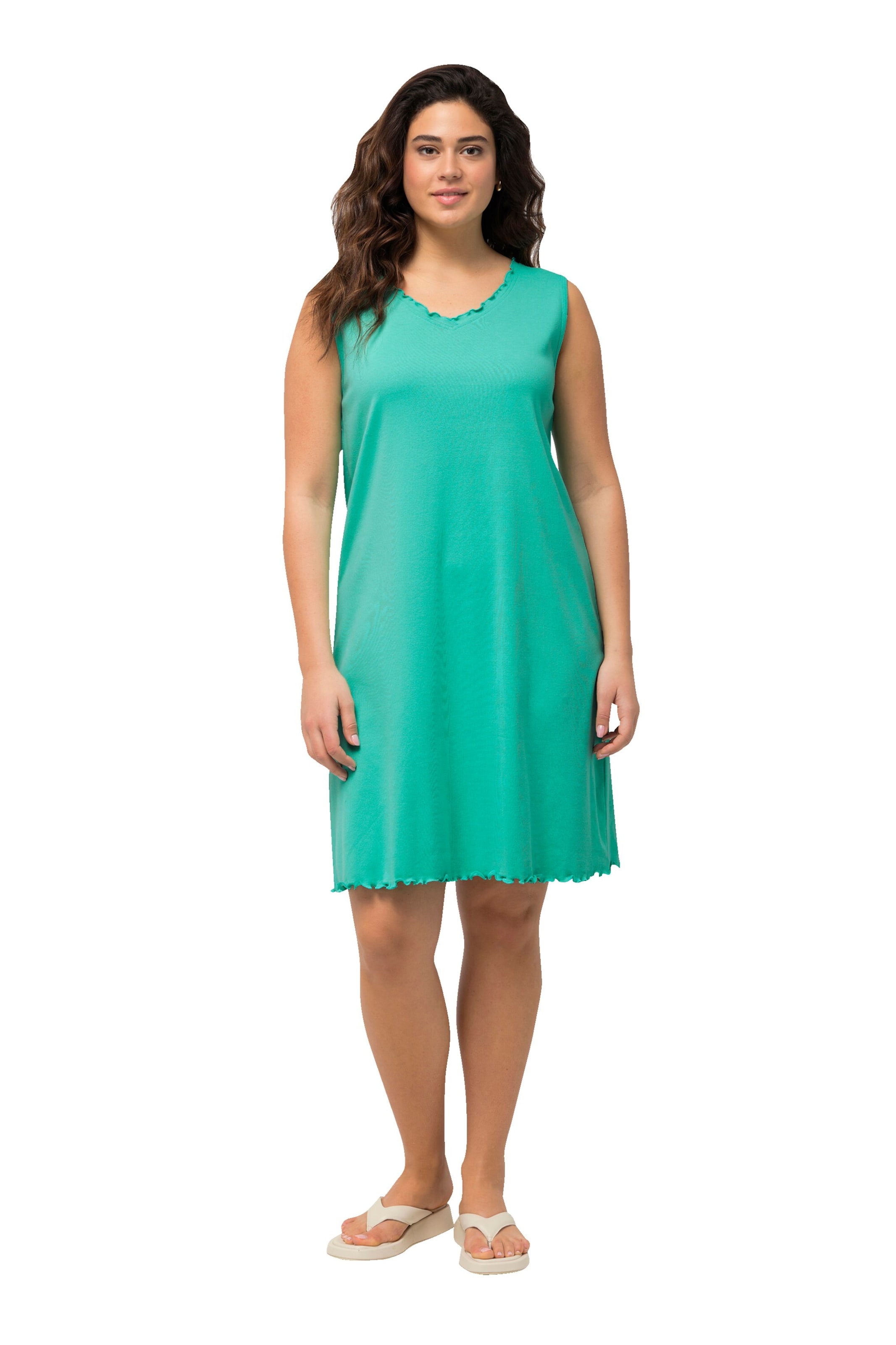 Ulla Popken Dress in Green: front