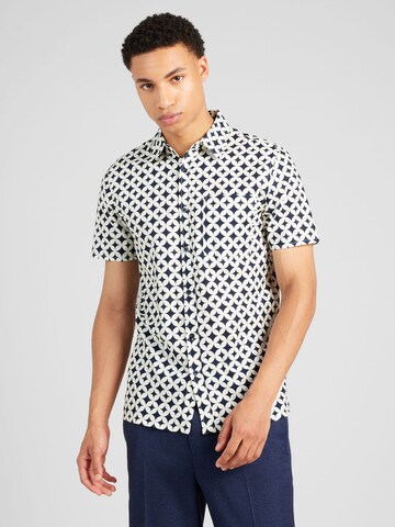 BURTON MENSWEAR LONDON Regular fit Overhemd in Wit: voorkant