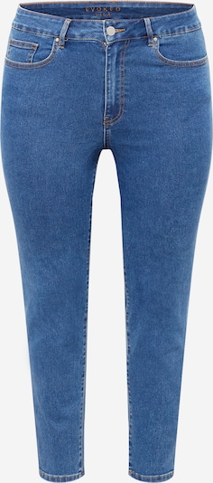 Vila Curve Jeans in de kleur Blauw denim, Productweergave