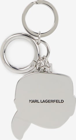Karl Lagerfeld Obeski za ključe 'Ikonik Rhinestones' | srebrna barva