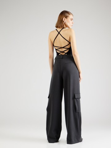 Karo Kauer Wide Leg Cargohose in Grau