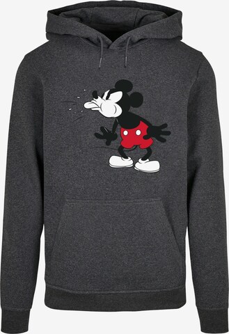 ABSOLUTE CULT Sweatshirt 'Mickey Mouse - Tongue' in Grau: predná strana