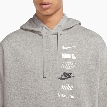 Nike Sportswear Sweatshirt 'Club Fleece' in Grau