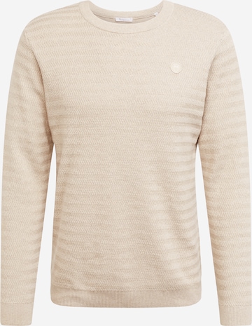 Pullover di KnowledgeCotton Apparel in beige: frontale