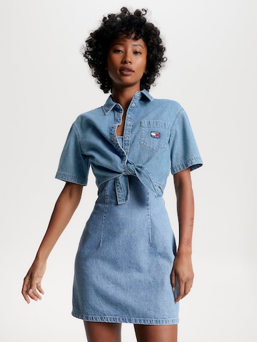 Tommy Jeans Bluse i blå: forside