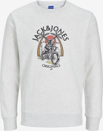 JACK & JONES Sweatshirt i hvid: forside