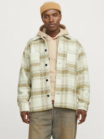 Veste mi-saison JACK & JONES en blanc : devant