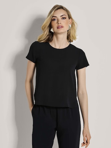 Chemisier MADELEINE en noir : devant