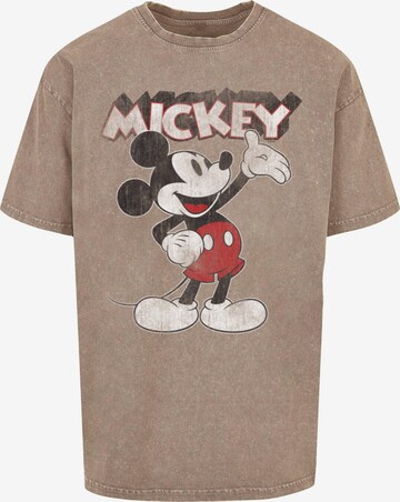 Maglietta 'Mickey Mouse - Presents' di ABSOLUTE CULT in grigio: frontale
