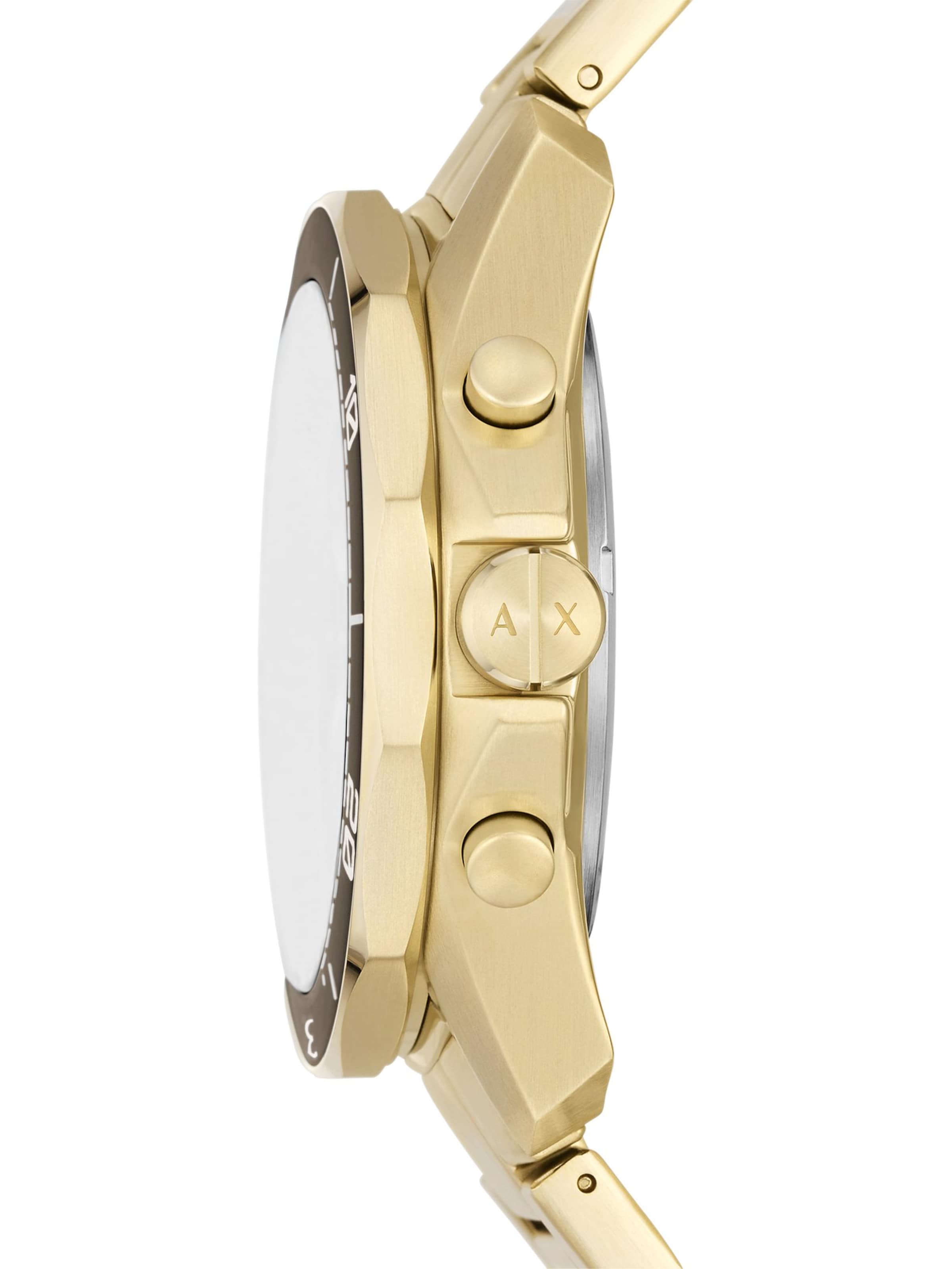 ARMANI EXCHANGE Analog klocka i guld