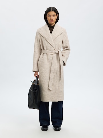 SELECTED Overgangsfrakke 'SLFROSA' i beige: forside