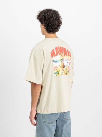 ALPHA INDUSTRIES Футболка 'Hawaii Aloha' в Белый: спереди