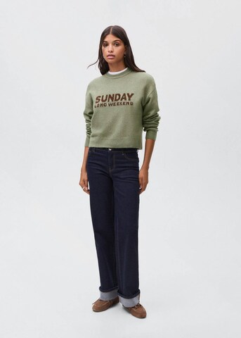 MANGO TEEN Pullover 'Sunday' in Grün