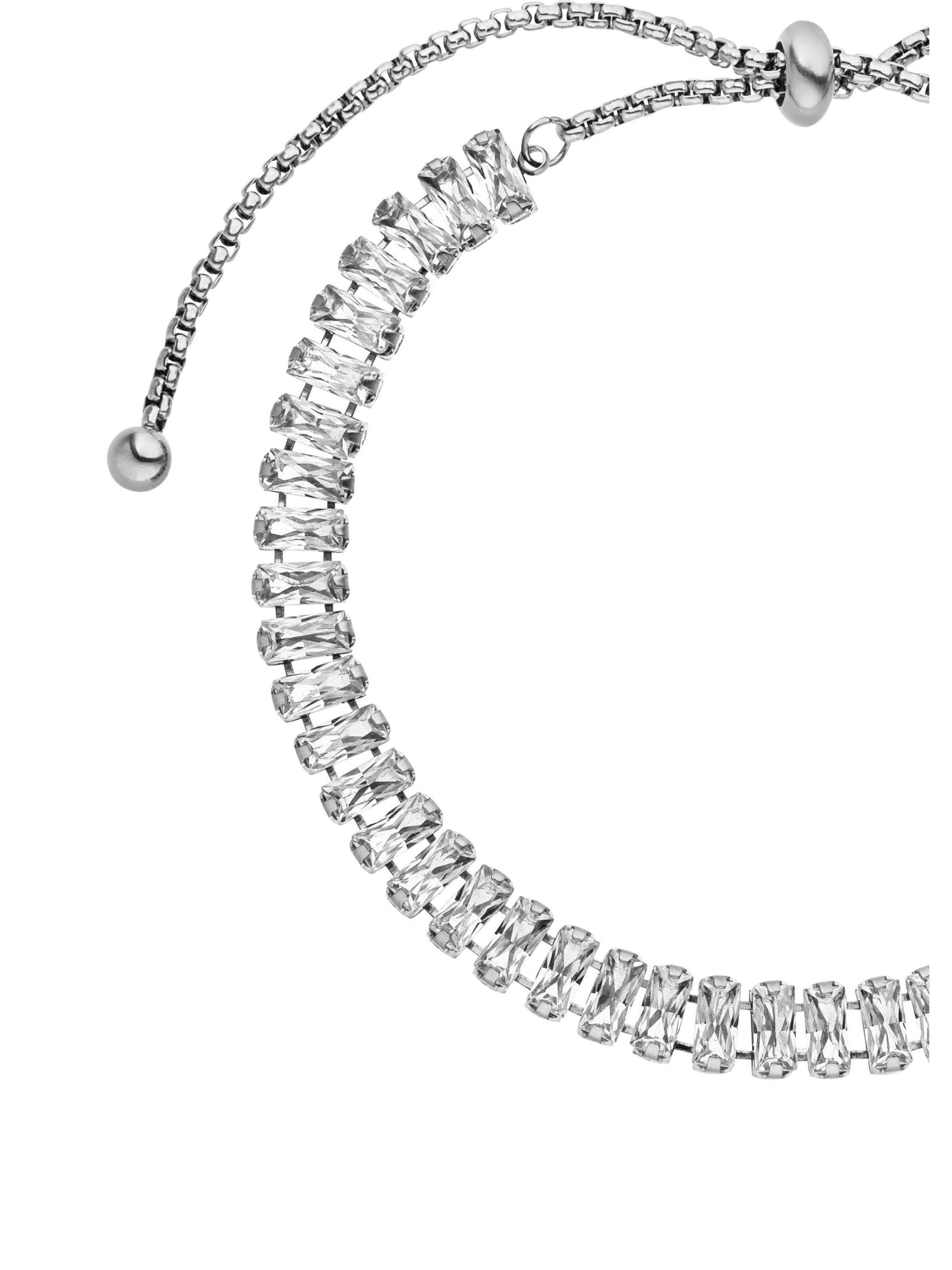 PURELEI - Pulsera 'Crystal Glow' en plata