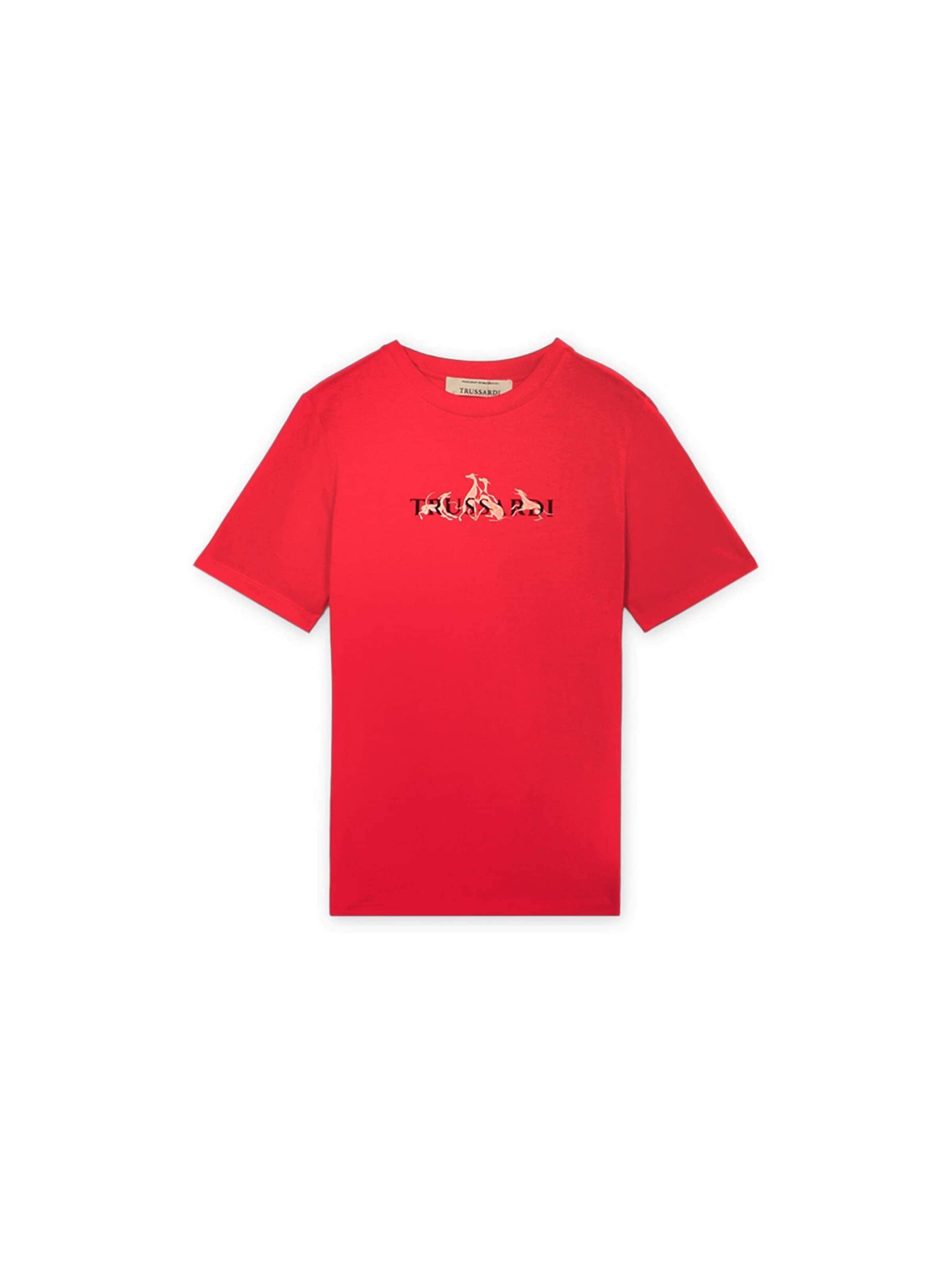Trussardi Shirt in Rood: voorkant