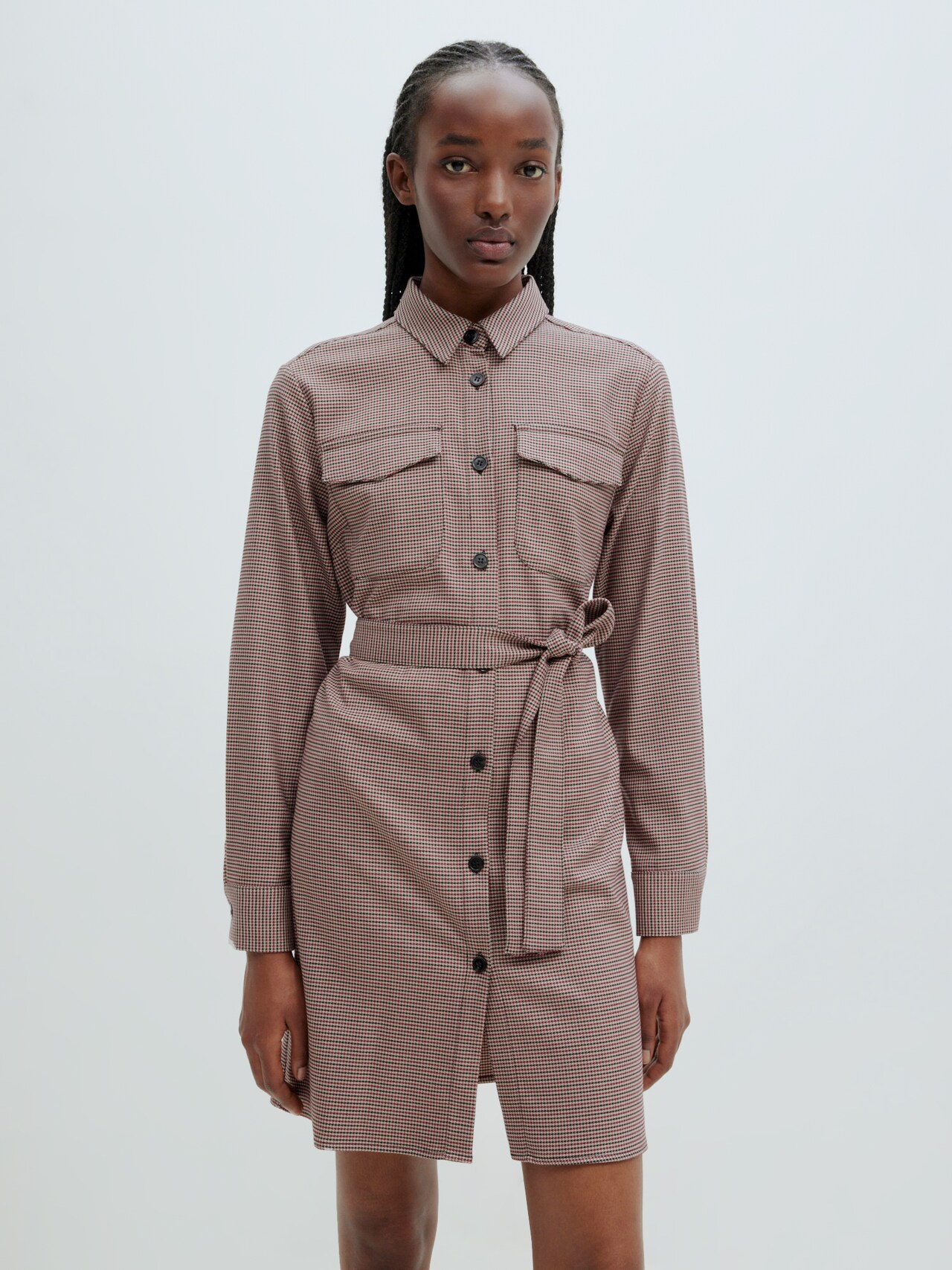 EDITED Vestido camisero 'Annabel' beige