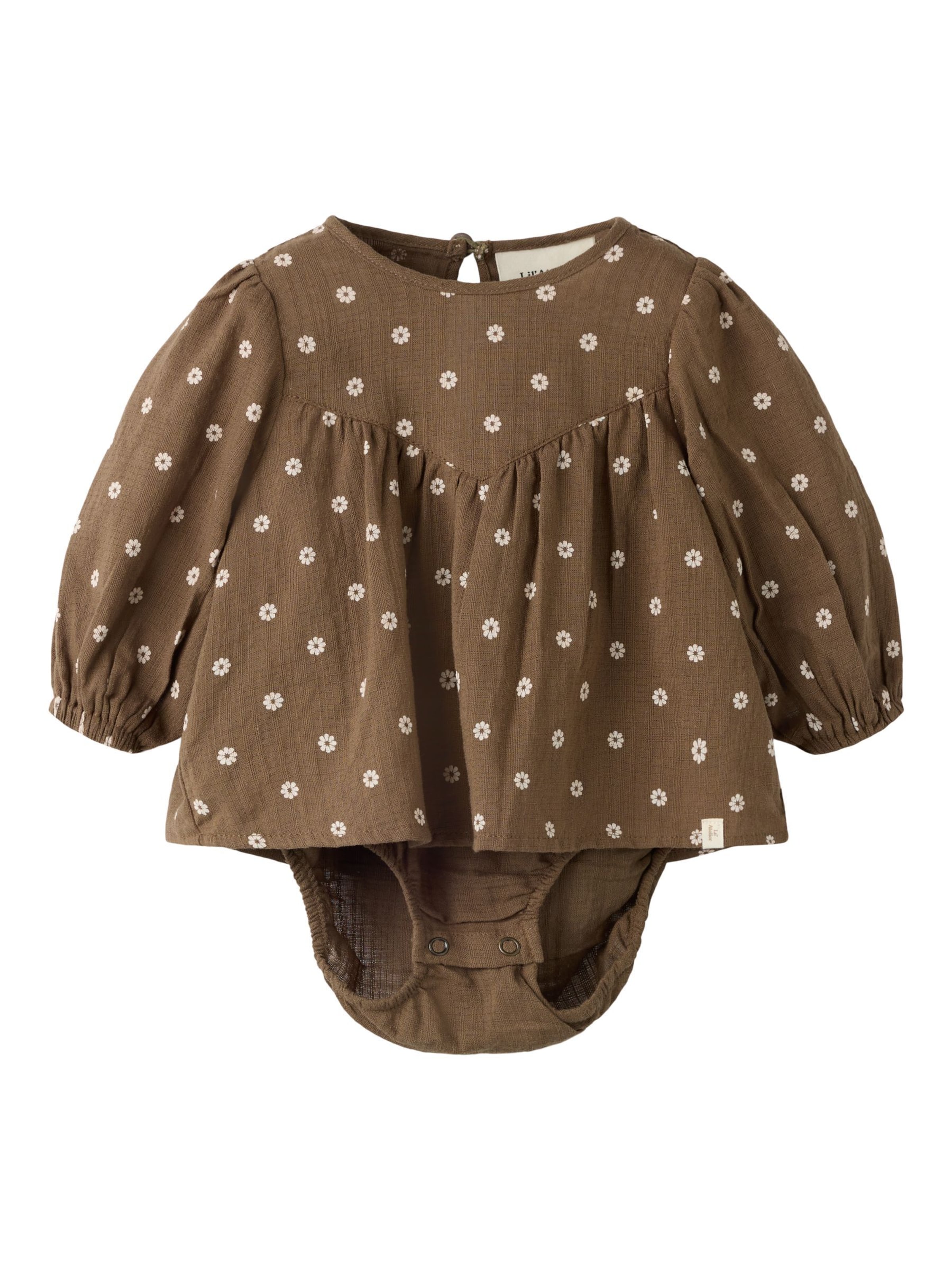 Lil'Atelier Romper/Bodysuit in Brown: front