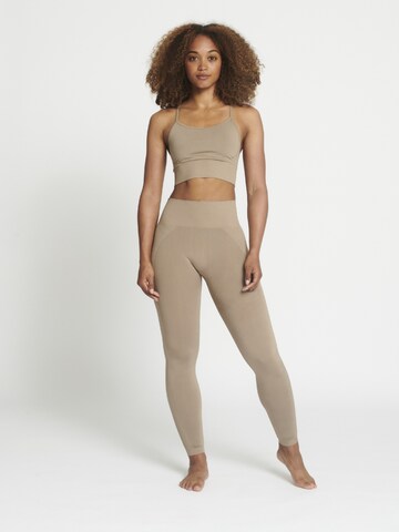 rethinkit studios Skinny Leggings 'Hella' in Brown