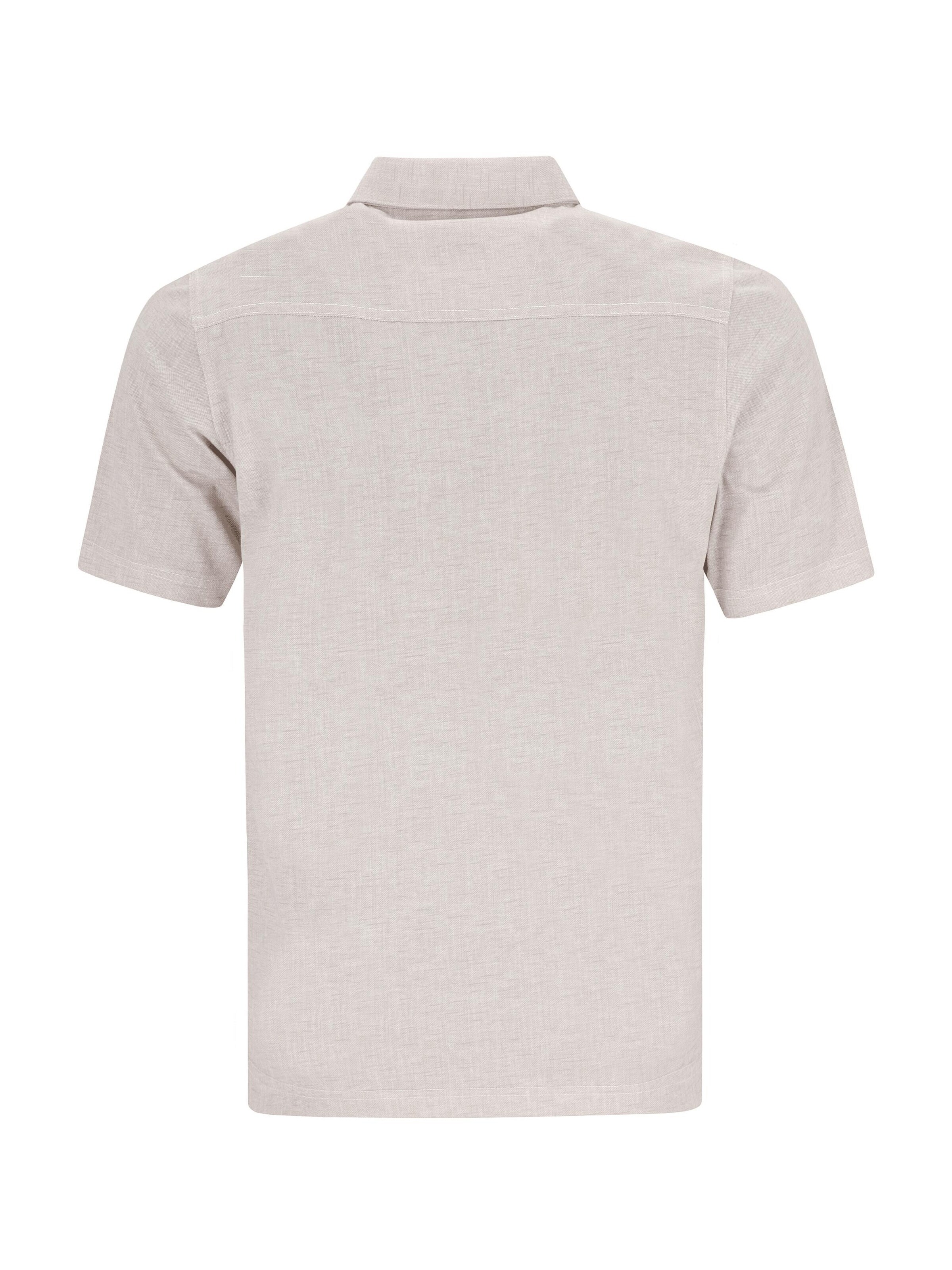 HAJO Shirt 'Poloshirt allover bedruckt in stay fresh Qualität'‌‌‌‌‌‌ in Grau