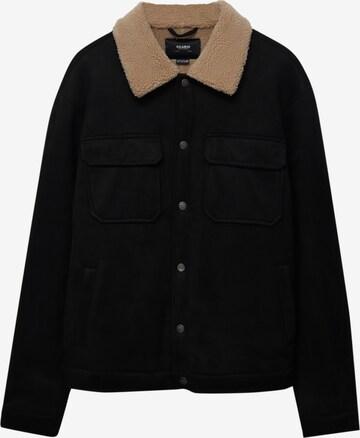 Pull&Bear Overgangsjakke i sort: forside