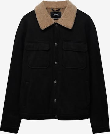 Veste mi-saison Pull&Bear en noir : devant