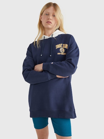Felpa di Tommy Jeans in blu: frontale