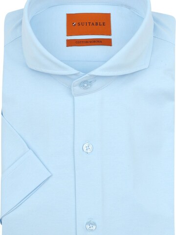 Suitable Slim fit Button Up Shirt in Blue