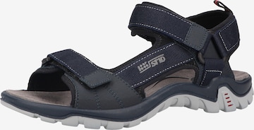 SALAMANDER Hiking Sandals 'Dino' in Blue: front