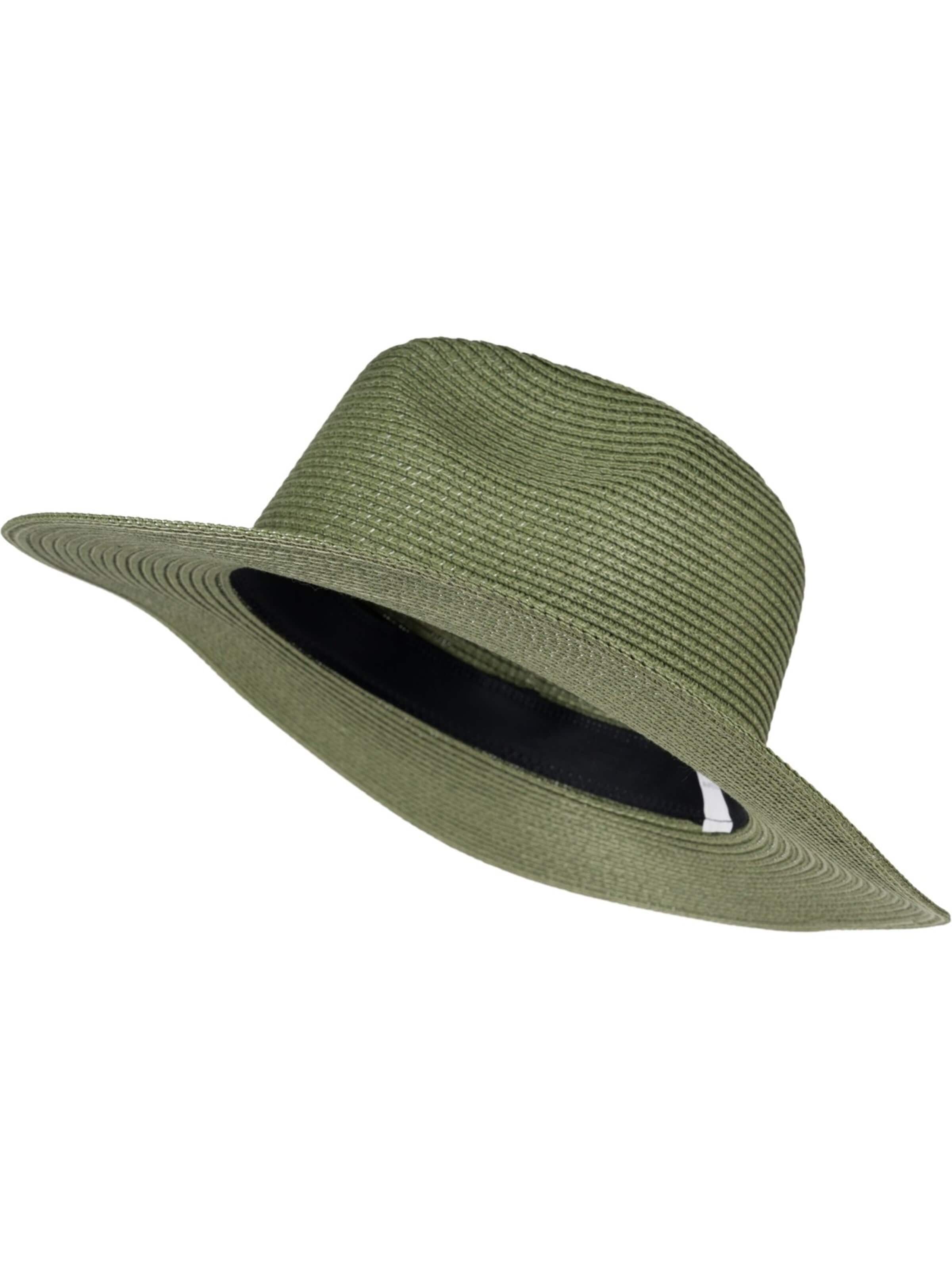 styleBREAKER Hat 'Panama Strohhut - Knautschhut' in Green: front