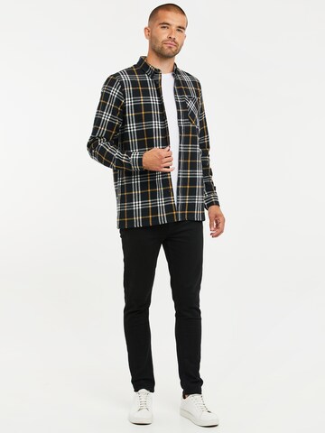 Threadbare Regular Fit Hemd 'Franco' in Schwarz