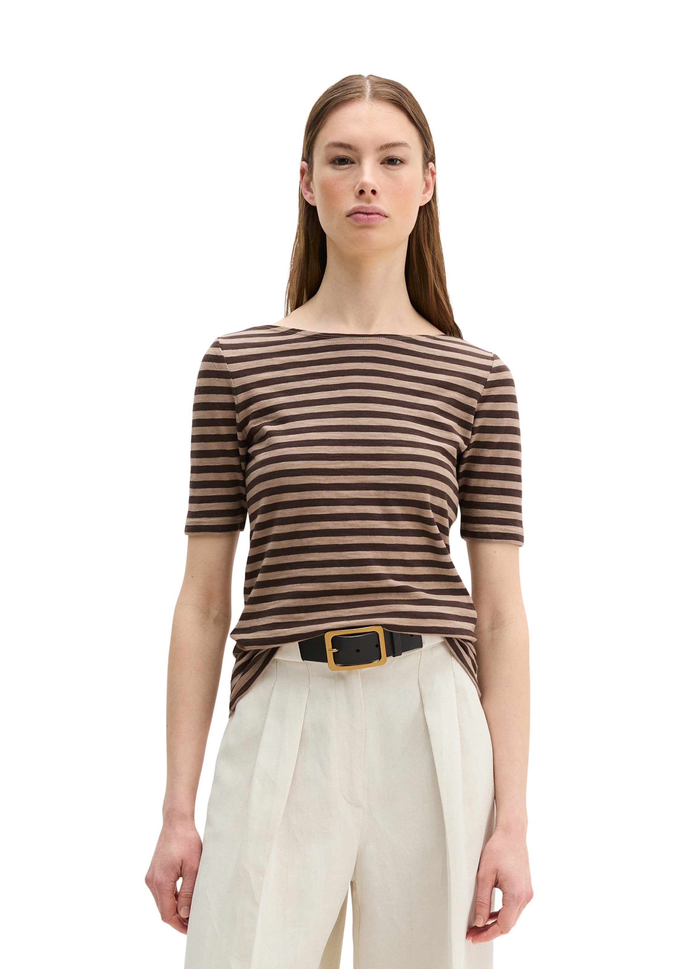 Marc O'Polo Shirt in Brown: front