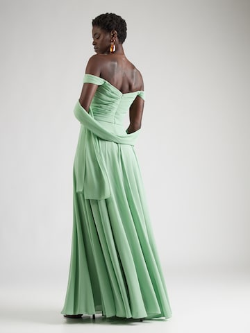 Robe de soirée mascara en vert