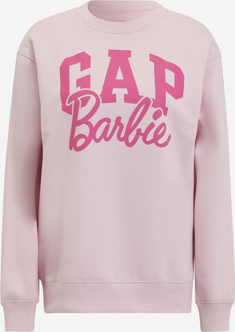 Sweat-shirt 'BARBIE' Gap Tall en rose : devant