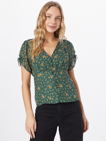 Madewell Blouse in Groen: voorkant