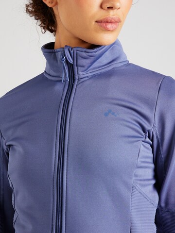 ONLY PLAY Athletic fleece jacket 'ONLJetta' in Blue