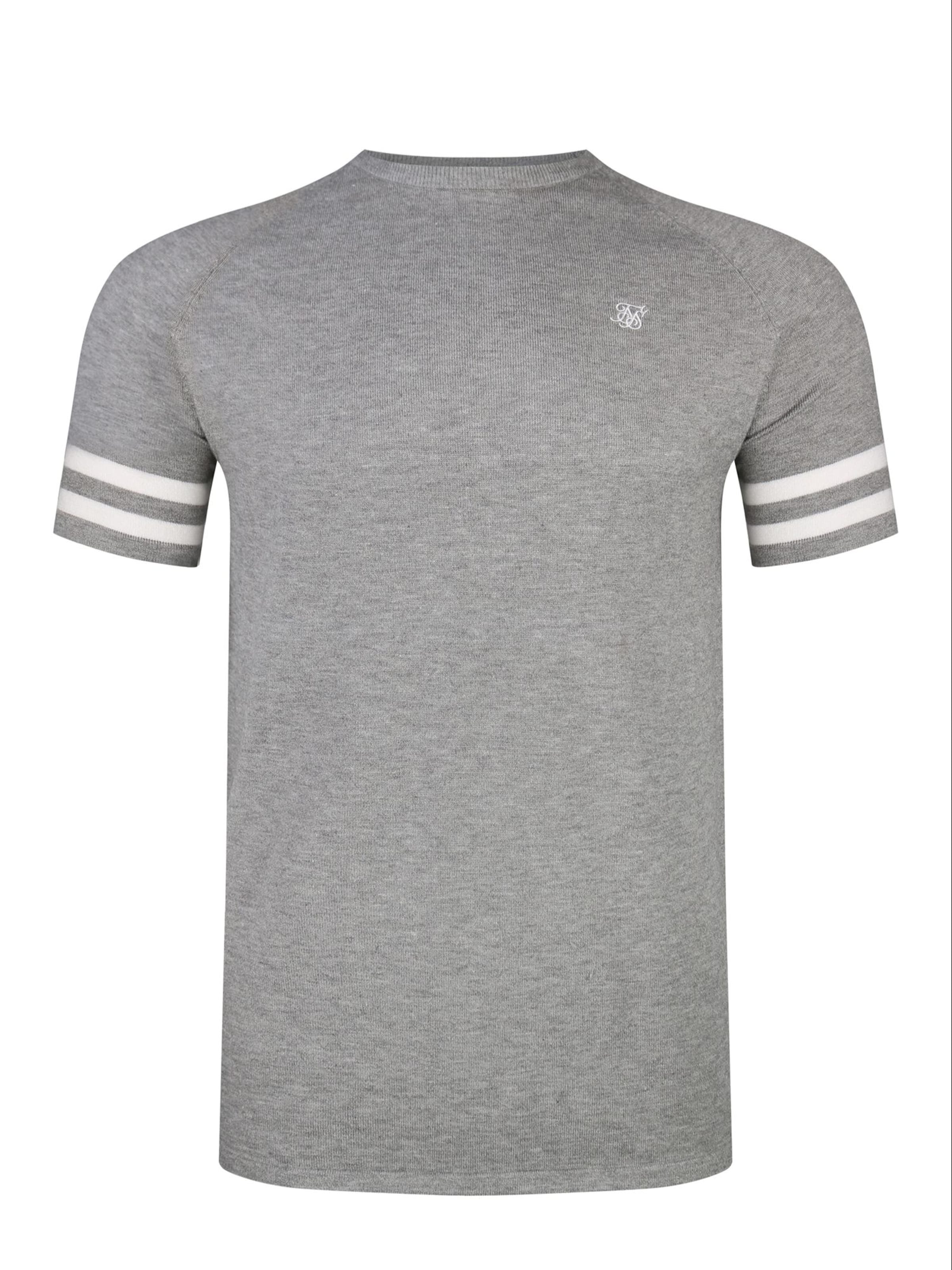 SikSilk Shirt in Grijs: voorkant